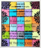 Be The Nice Kid Collaborative Art Poster