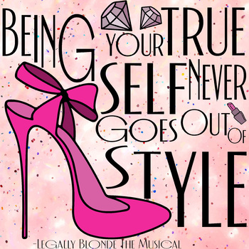 Be True to Yourself: Wisdom from Broadway Poster by Designs by Hope