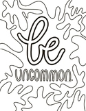 Be Uncommon Coloring Pages