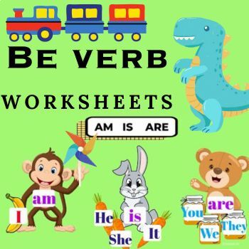 Preview of Be Verb Printable Worksheets