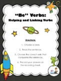 "Be" Verbs Center (Helping and Linking Verbs)