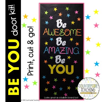 Preview of Be Awesome Be Amazing Be You Door Decoration Kit