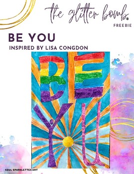 Preview of Be You - Lisa Congdon Inspired Art Project - Pride Month