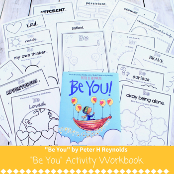 Preview of Be You! by Peter H Reynolds Activity Workbook: Celebrating You