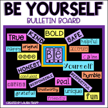 Preview of Be Yourself Bulletin Board - Back to School Bulletin Board for SEL