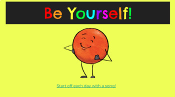 Preview of Be Yourself: Community Meeting (5 days of lesson plans)