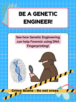 Preview of Be a Genetic Engineer: Forensic Bundle with Game and Quiz
