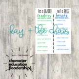 *Old Product* Be a Leader, Not a Boss Anchor Chart/Poster