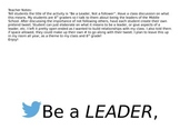 Be a Leader (twitter theme)