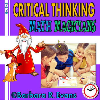Preview of CRITICAL THINKING ACTIVITY: Math Magician Brain Teasers Problem Solving GATE