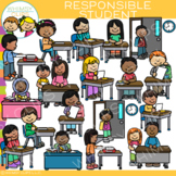 Be a Responsible Student School Kids Clip Art