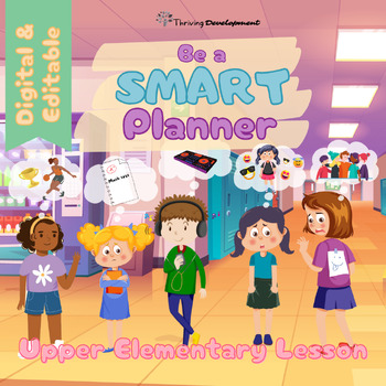 Preview of Upper Elementary SMART Goals No-prep Digital & Printable Lesson