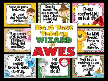 Preview of Be a Test Taking Wizard of AWES-Test Prep Bulletin Board