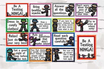 Preview of Be a Testing Ninja, Bulletin Board, Testing Strageties