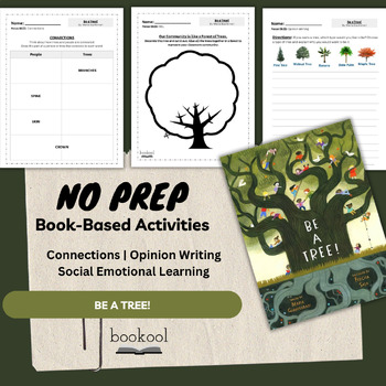 Preview of Be a Tree! | Literacy Activities | Make Connections, Opinion Writing, SEL