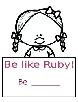 Preview of Be like Ruby Bridges - Craft & Writing
