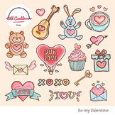 Be my Valentine clipart, valentine cliparts CL022