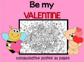 Preview of Valentine's day collaborative poster 30 pages