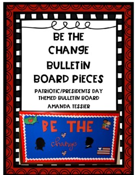 Preview of Be the Change Bulletin Board Pieces