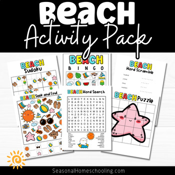 Beach Activities Pack by Seasonal Homeschooling | TPT