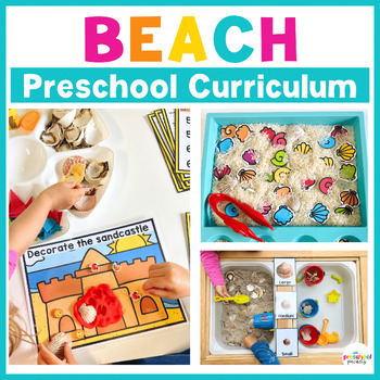 Preview of Beach Activities Preschool Weekly Themed Curriculum