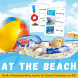 Beach Activity for Autism and ESL | Word to Picture Match