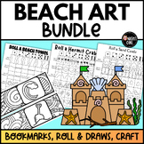 Beach Day Art Activities BUNDLE - 6 Summer Beach Coloring 