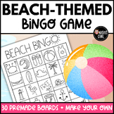 Beach Day Activity Beach BINGO - Make-Your-Own BINGO Board
