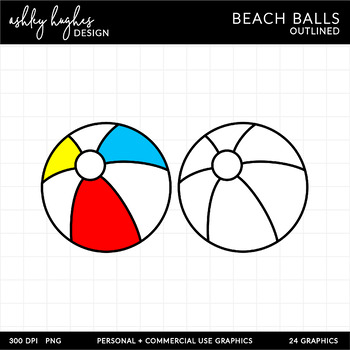 beach ball outline