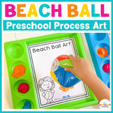 Beach Ball Process Art Preschool, PreK and Kindergarten
