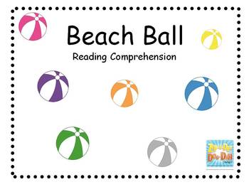 Preview of Beach Ball Reading Comprehension