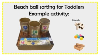 Preview of Beach Ball Sorting For Toddlers!