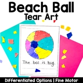 Beach Ball Tear Art Craft | Spring Summer Craft