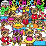 Beach Bears Clipart {Summer Bears Clipart}