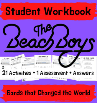 Preview of Beach Boys Music Workbook - Bands that Changed the World