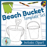 Bucket Template Set For Fun Kindergarten Summer Crafts, Be