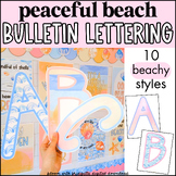 Beach Bulletin Board Display Lettering | Classroom Letteri