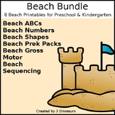 Beach Bundle for Preschool and Kindergarten - $10 Sale