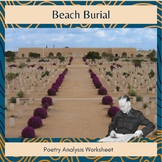 Beach Burial by Kenneth Slessor War Poetry Analysis Worksheet