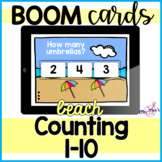 Beach Counting 1-10- Boom Cards