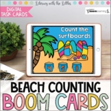 Beach Counting BOOM Cards | Digital Task Cards | Distance 