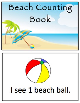 Preview of Beach Counting Book