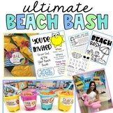 Beach Day Bash Party: Snack Labels, Invitations, Worksheet