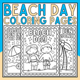 Beach Day Coloring Pages | Summer Coloring Pages | Beach C