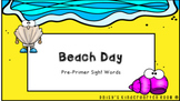 Beach Day! (Editable) Sight Word Template