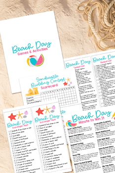 Preview of Beach Day Games and Activities