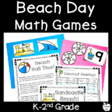 Beach Theme Activities Math Games for Single Digit Additio