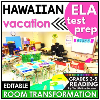 Preview of Beach Day Activities Hawaii Room Transformation Test Prep Reading Passages