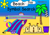 Beach Day Symbol Search (Version 2) Magic Flashlight~ Boom Cards