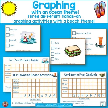 Preview of Ocean Theme Graphing Activities with Ballots, Graphs, and Questions